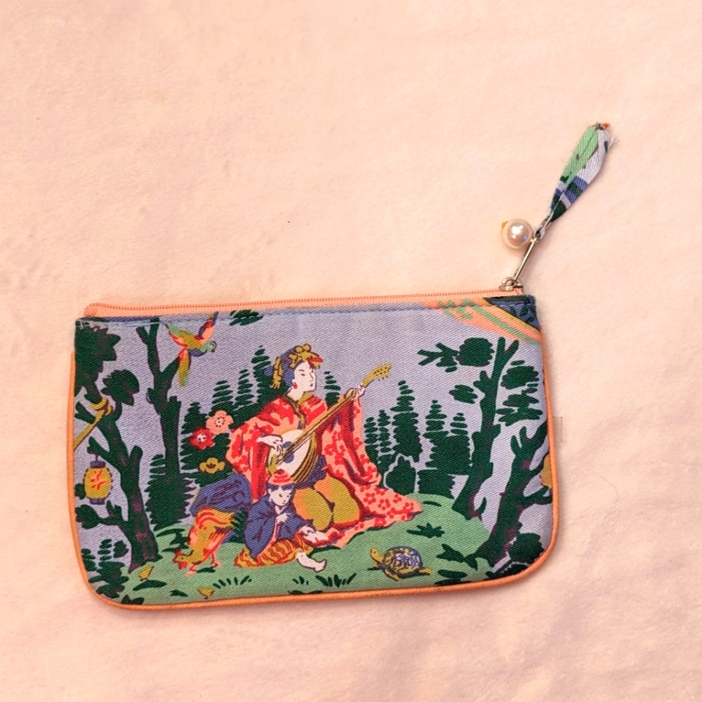 New! Limited Edition Lady Jayne 2007 Make-up Bag Asian Motif Zip-closure
